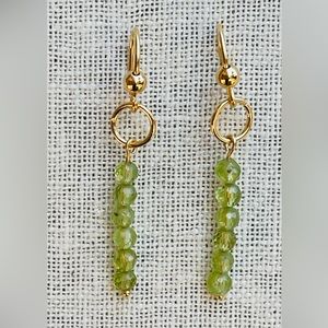 New Spring  Summer Peridot Women’s Earrings